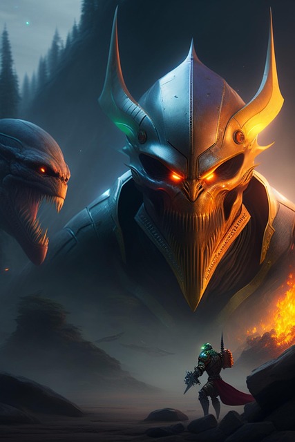 Free orc alien warriors illustration