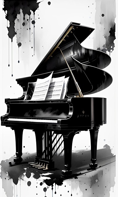 Free Wing Piano illustration and picture