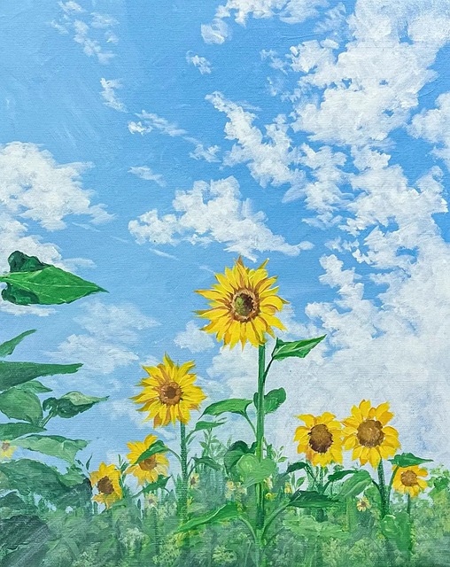 Free Nature Sunflower ai generated image and illustration