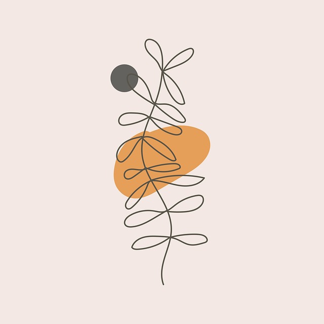 Free boho art pattern illustration