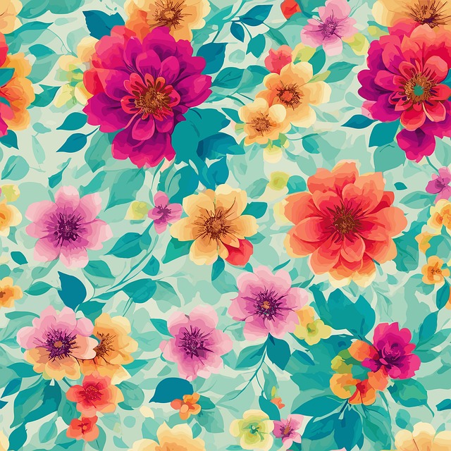 Download free HD stock image of Ai Generated Floral Pattern Free ai generated floral pattern flowers illustration