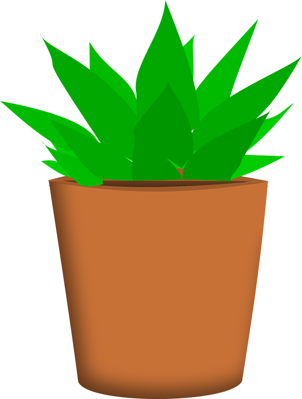 Planta Verde Brown Gráfico vetorial grátis