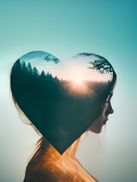 Mujer, Corazón, Amor, Naturaleza