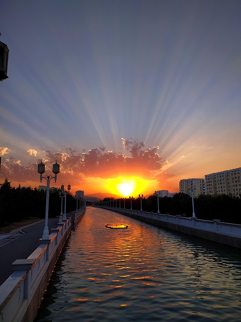 Free Sunset River photo and picture