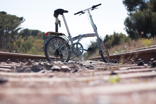 Pista De Tren, Ferrocarril, Bicicleta