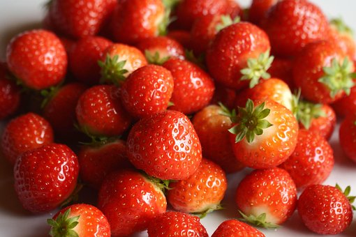 Erdbeeren, Früchte, Reif