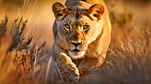Free Ai Generated Lioness illustration and picture