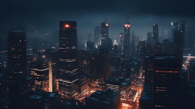 Free City Night illustration and picture