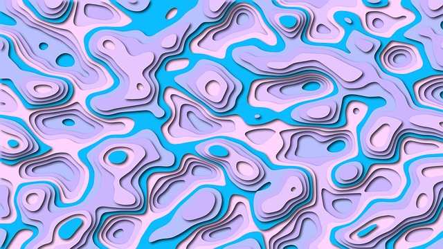 Free layers paper cut illustration