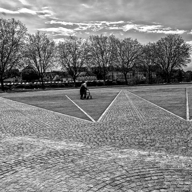 Sort Og Hvid, Himmel, Landskab, Urban