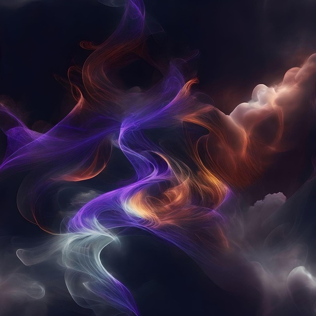 Free wisps smoke purple illustration
