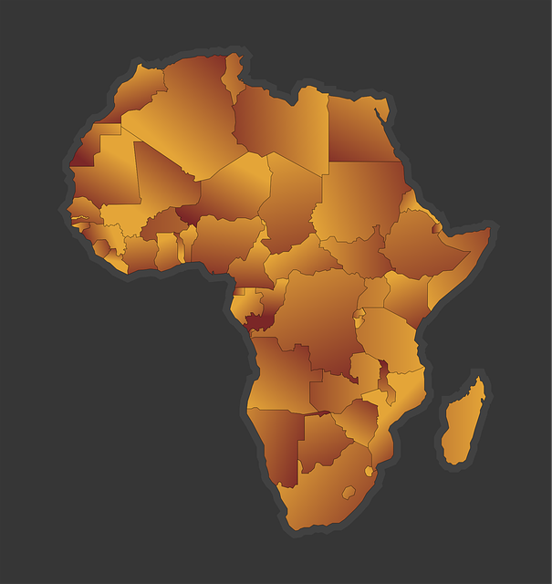 Free africa map travel illustration