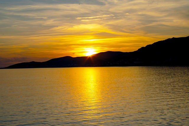 Free Sunset Mountain photo and picture