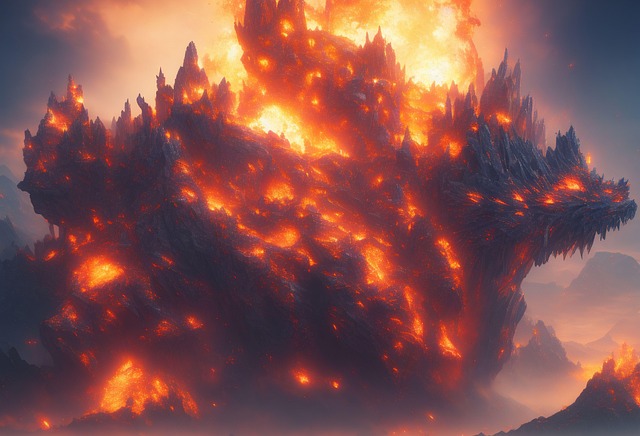 Vulkan, Hawaii, Lava, Wolke, Grau