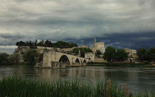 Avignon, Brücke, Pont D'Avignon, Sturm