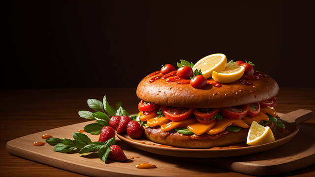 Free Hamburger Food illustration and picture