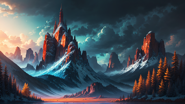 Free Mountains Snow illustration and picture