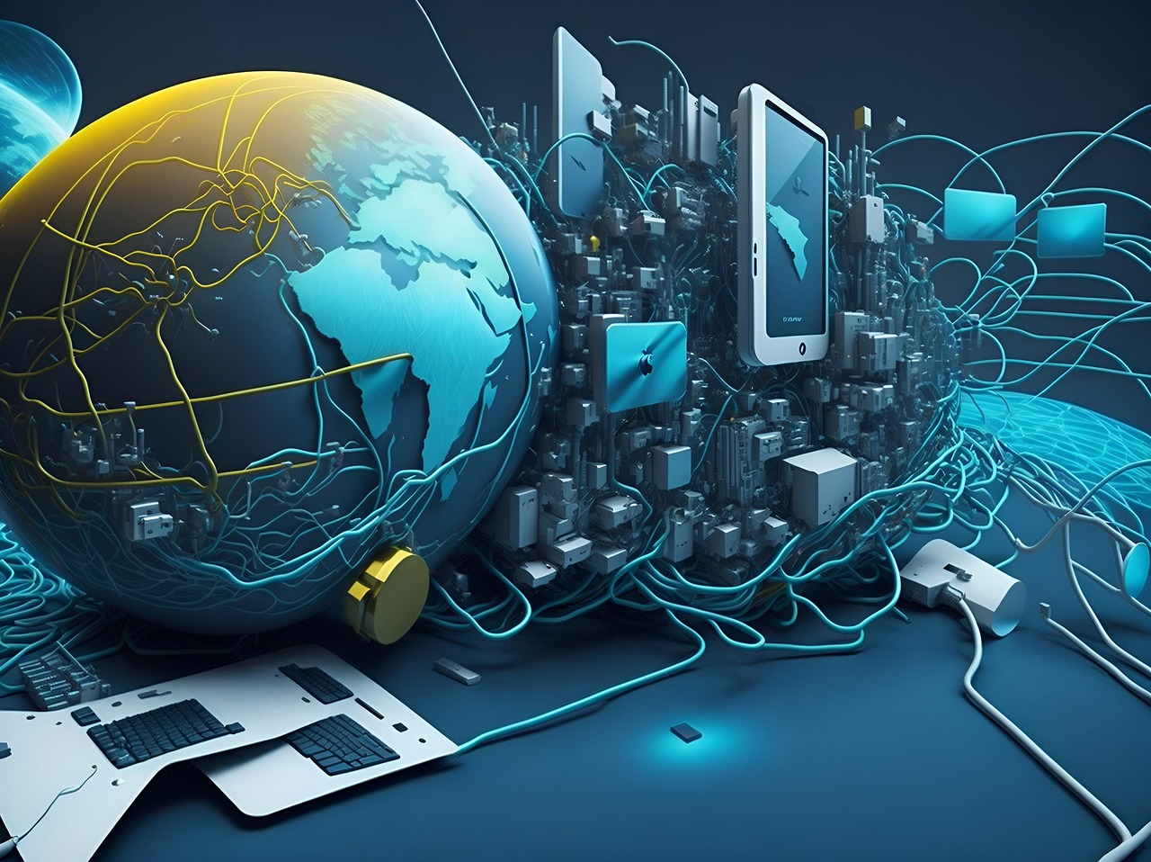 Download Technology Computer Internet Royalty Free Stock 