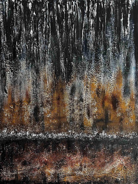 Abstrakt, Struktur, Maleri, Regn