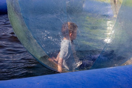 Zorbing, Zorb, Water, Zwembad, Amusement