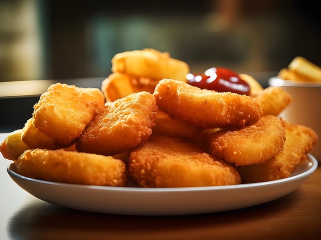 Free ai generated nuggets chicken illustration