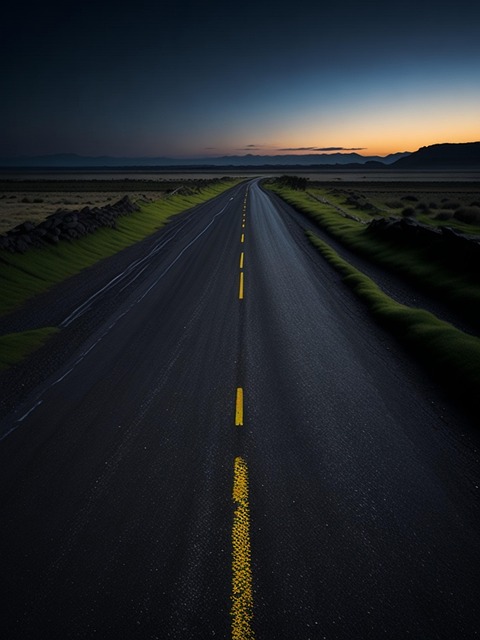 Free Road Evening photo and picture