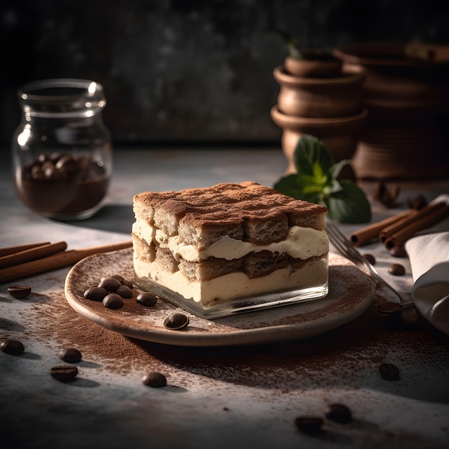 Free ai generated tiramisu dessert illustration