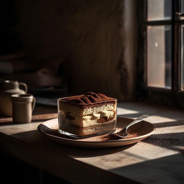 Free ai generated cake tiramisu illustration