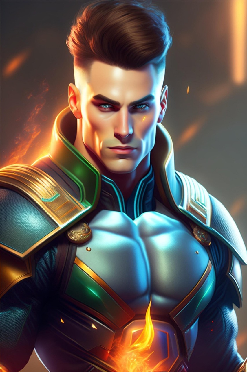 download-ai-generated-fire-warrior-royalty-free-stock-illustration