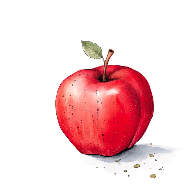 Free apple fruit food illustration