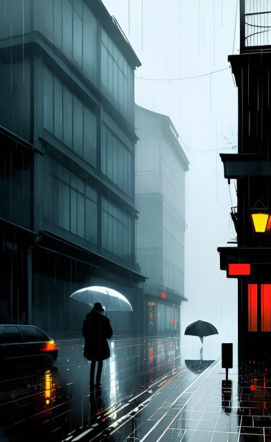 By, Regn, Paraply, Regner, Anime, Manga