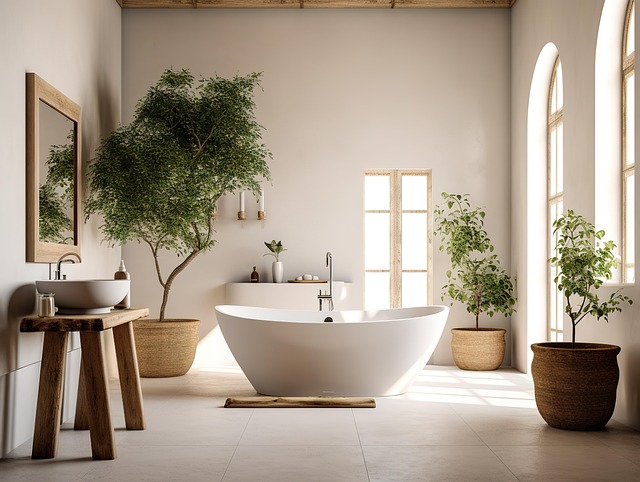 Free bathroom interior home illustration