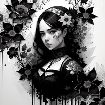 Viktorianisch, Goth, Frau