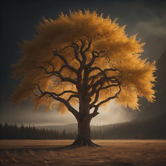 Træ, Skov, Efterår, Natur, Landskab