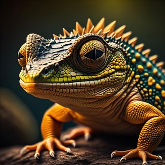 Firben, Iguana, Krybdyr, Dyr, Jungle