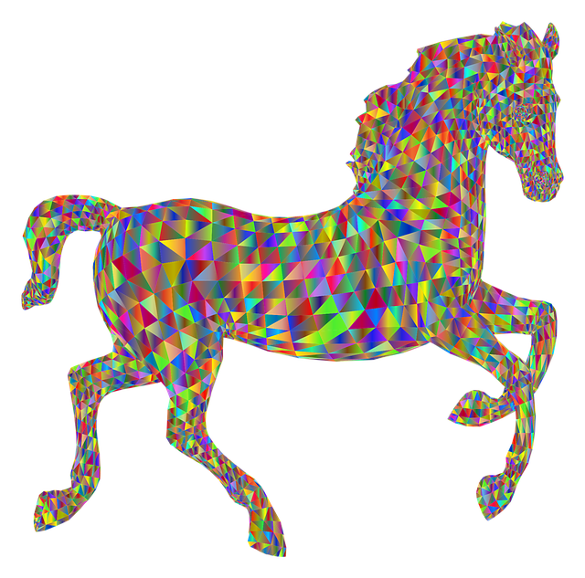 Pferd, Tier, Niedrige Poly, Natur