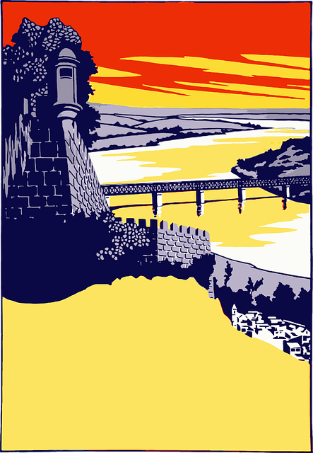 Free castle portugal landscape vector