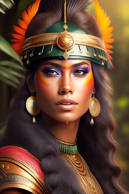 Free ai generated nature woman illustration