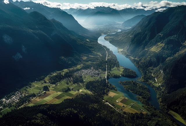 Free Mountain Valley illustration and picture