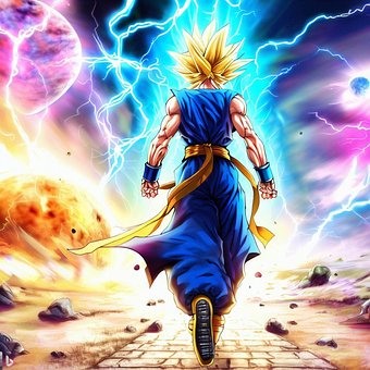 Free Super Hero Goku illustration and picture