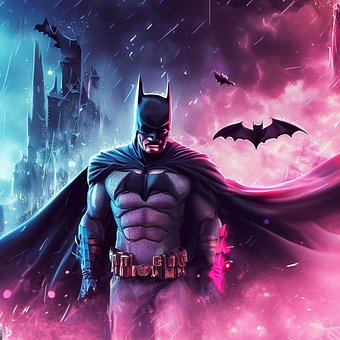 Free Batman Super Hero illustration and picture