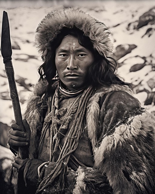 Free ai generated man native american illustration