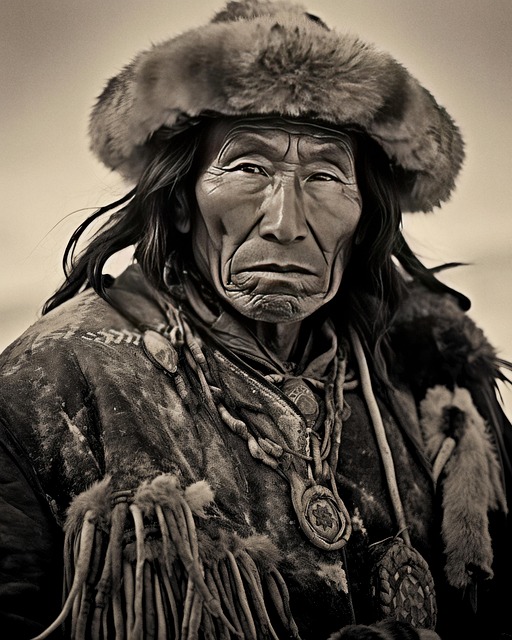 Free ai generated man native american illustration