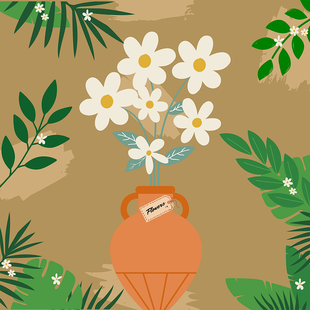 Flores, Margaridas, Vaso, Verde