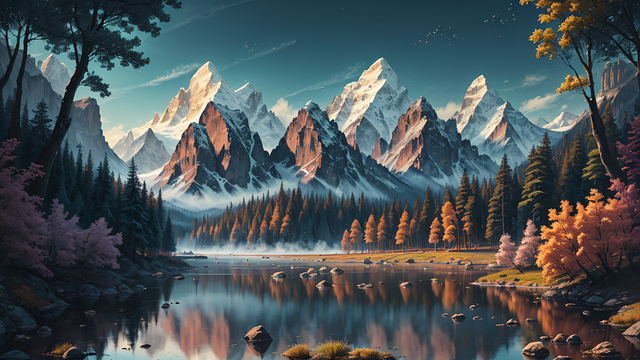 Free Ai Generated Trees illustration and picture