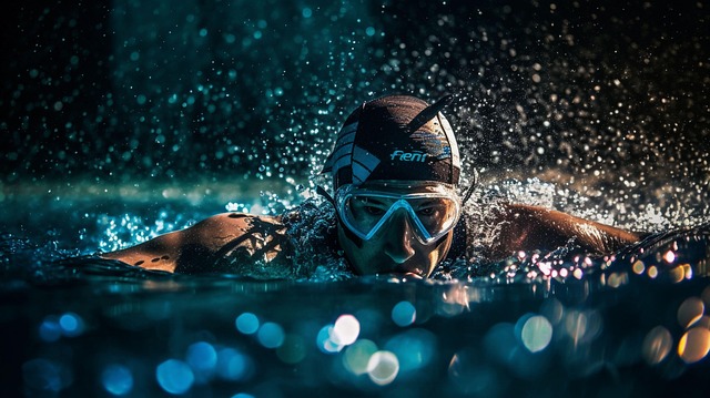 Free ai generated swimming sport illustration