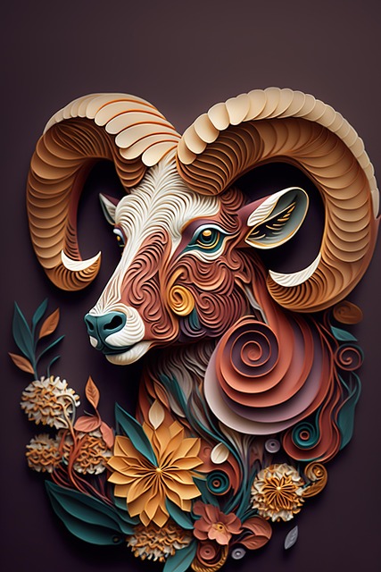 Free ai generated mountain goat animal illustration
