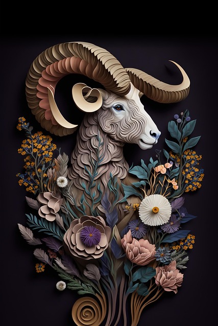 Free Ai Generated Mountain Goat illustration and picture