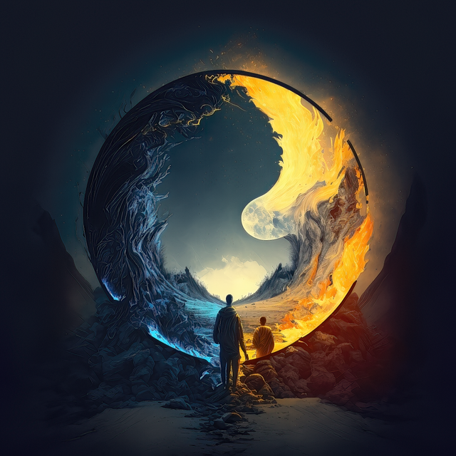 Free ai generated portal fire illustration