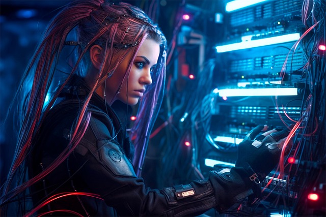 Download free HD stock image of Hacker Futuristic Free hacker futuristic technology illustration